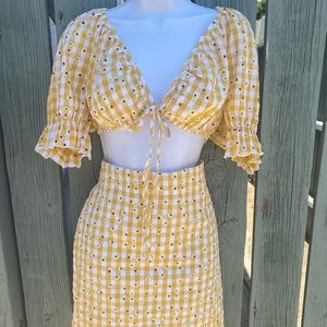 Shein Sunflower Two Piece Set